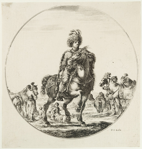 Stefano della Bella - engraver - Hungarian Horseman 