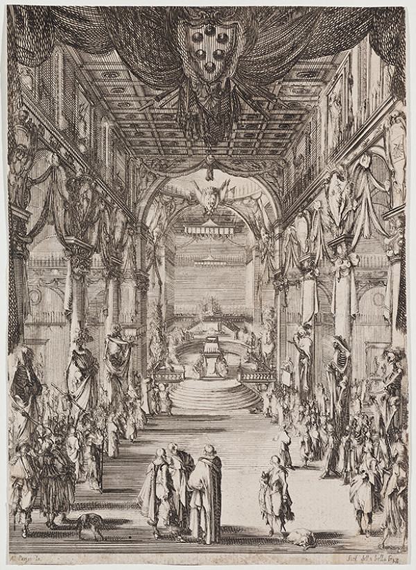 Stefano della Bella - Funeral Ceremony for Francesco de Medici in the St Lawrence Church in Florence 