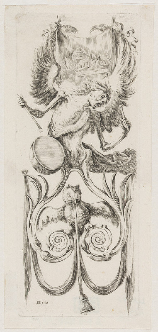 Stefano della Bella - engraver - Designs from the series Ornamenti o Grottesche 