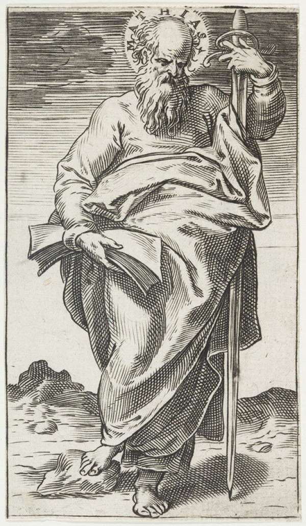 Agostino Carracci - engraver - St Matthew 