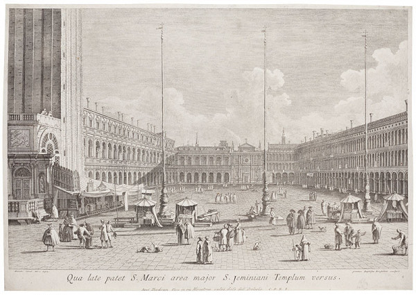 Giovanni Battista Brustolon - engraver, Antonio Canaletto - inventor - The Piazza San Marco (looking east) 