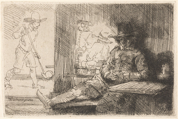 Rembrandt Harmenszoon van Rijn - The Beugelen Player (“Het Klosbaantje”) 