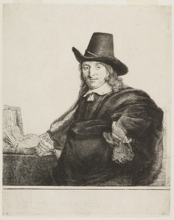Rembrandt Harmenszoon van Rijn - Portrait of the painter Jan Asselijn called “Krabbetje” 