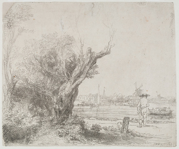 Rembrandt Harmenszoon van Rijn - View of Omval 