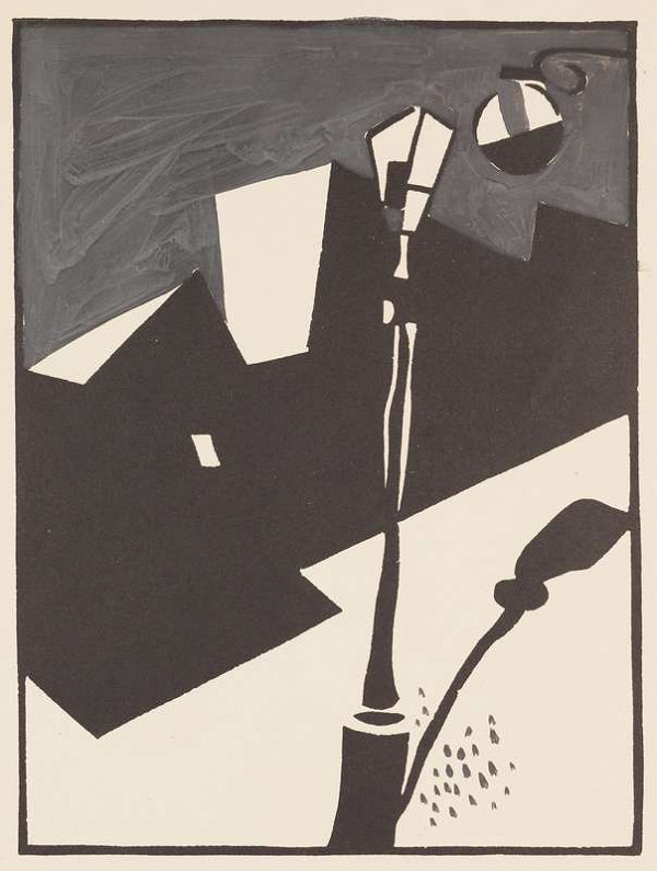 Iwan Puni - Lantern, 4th sheet from the Eight Linocuts album 