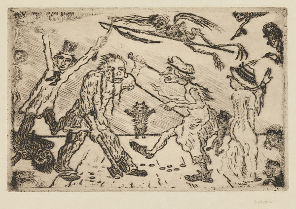 James Ensor - Anger from the cycle The Deadly Sins 