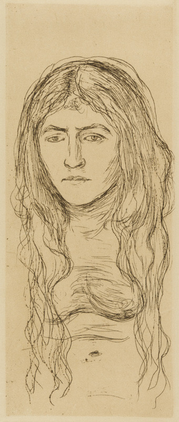 Edvard Munch - Woman with Long Hair 