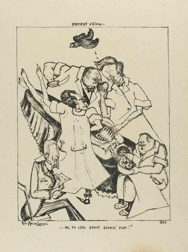 Emil Arthur Pittermann-Longen - A critical Case, from the cycle Behind the Curtain 