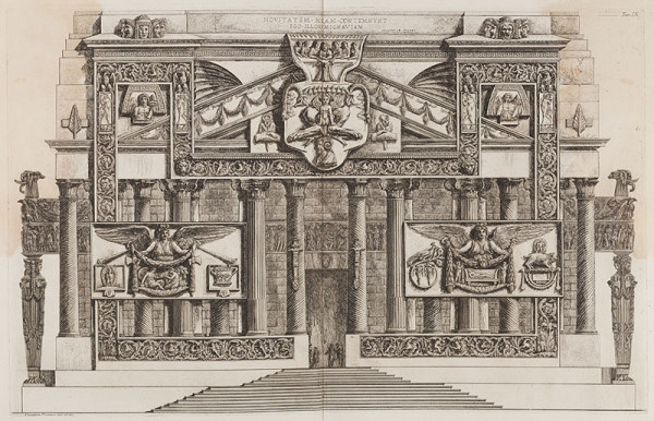 Giovanni Battista Piranesi - engraver - Design for a building, Parere sull’Architettura 