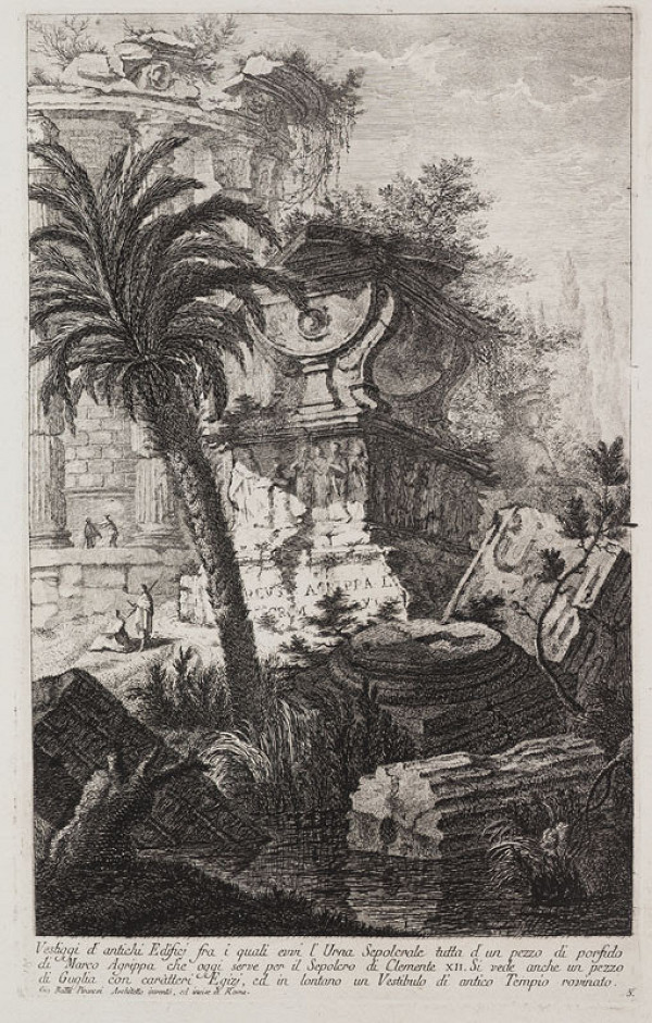 Giovanni Battista Piranesi - engraver - Remains of ancient buildings (Vestigi d´antichi edifizi), from the cycle Prima Parte 