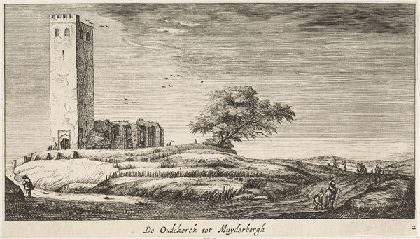 Geertruyt Roghman - The Old church in Muiderberg, from a series Pleasant Landscapes 