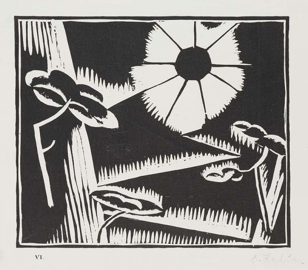 Otakar Kubín - La Misère Humaine. Album of Six Woodcuts 