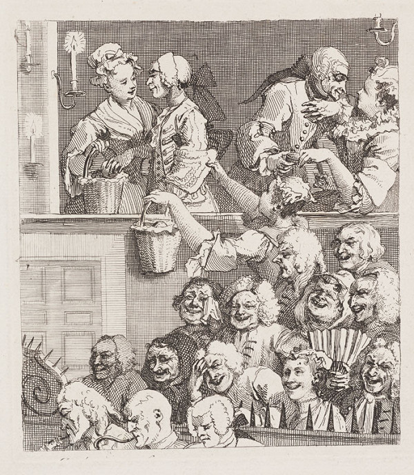 William Hogarth - engraver - The Laughing Audience 