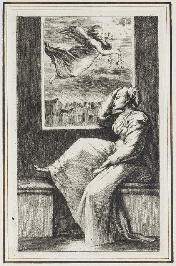 Domique Vivant Denon - engraver, Marcantonio Raimondi - inventor - Melancholy 