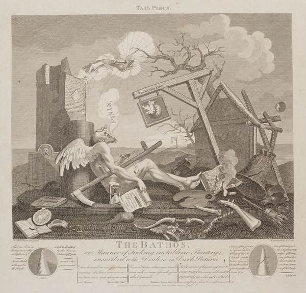 Thomas Cook - engraver, William Hogarth - inventor - The Bathos, after an original Hogarth print of 1764 