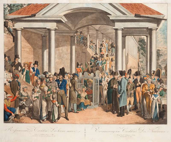 Georg Emanuel Opiz - View of the New Spring in Karlsbad 