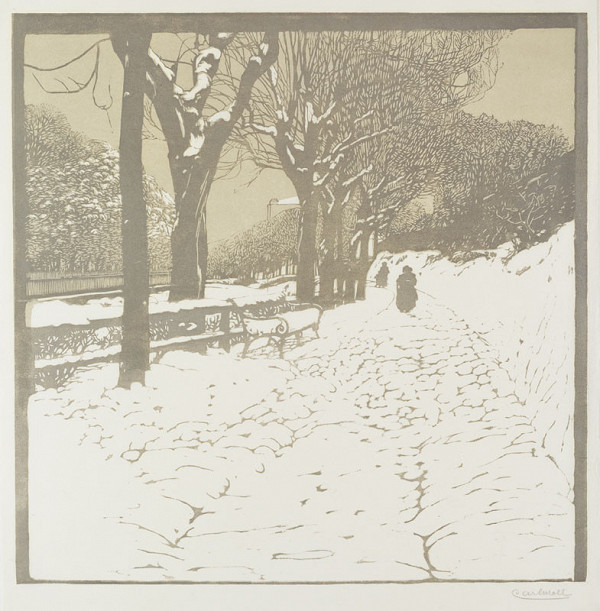 Carl Moll - Winter on the Hohe Warte in Vienna 