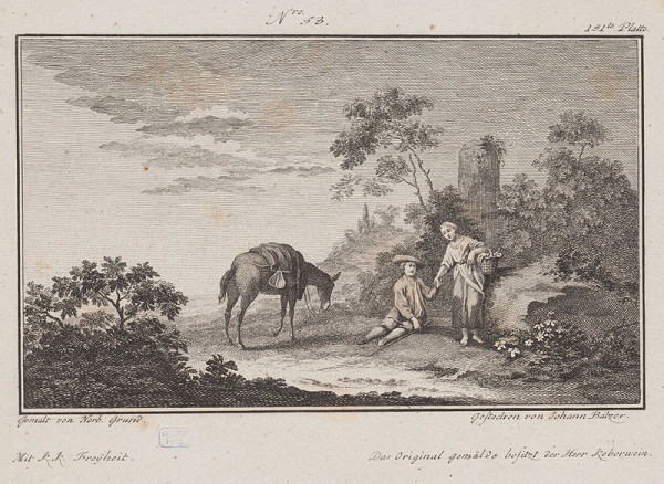 Jan Jiří Balzer - engraver, Norbert Grund - inventor - Resting along the Way 