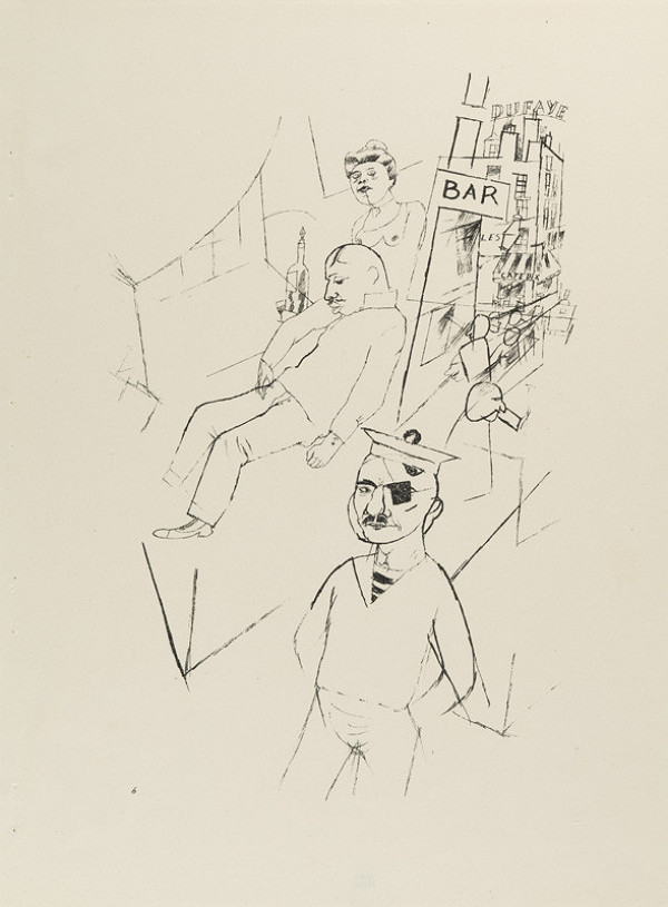 George Grosz - engraver, Malik Verlag Berlin - publisher - From the cycle „Ecce homo“ - 6. Marseille 