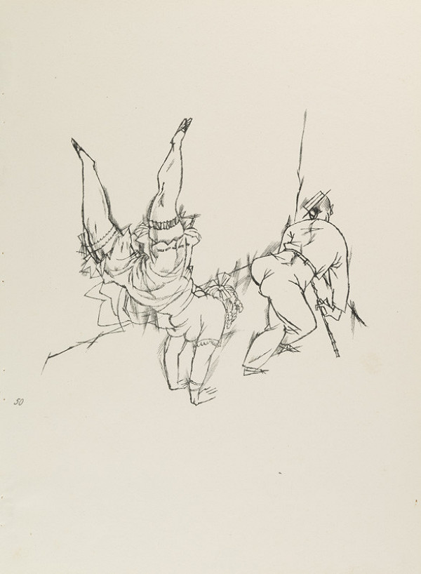 George Grosz - engraver, Malik Verlag Berlin - publisher - From the cycle „Ecce homo“ - 50. Acrobats 