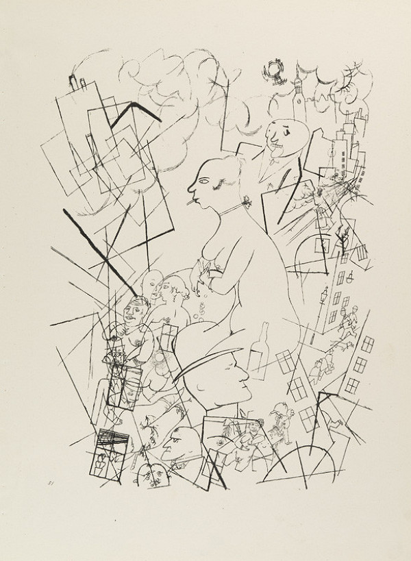 George Grosz - engraver, Malik Verlag Berlin - publisher - From the cycle „Ecce homo“ - 51. Eva 