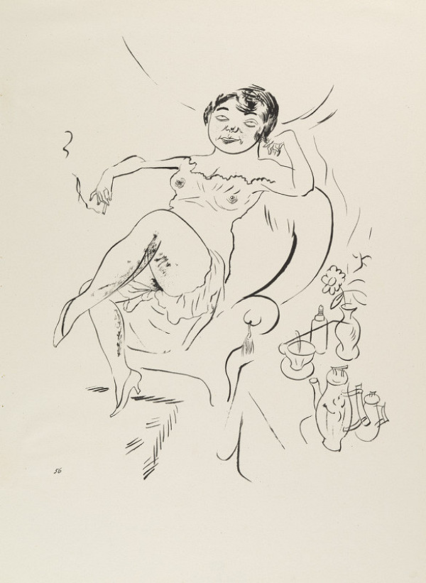 George Grosz - engraver, Malik Verlag Berlin - publisher - From the cycle „Ecce homo“ - 56. Before Tea Time 