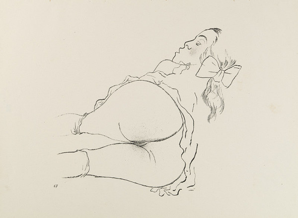 George Grosz - engraver, Malik Verlag Berlin - publisher - From the cycle „Ecce homo“ - 67. Alone 