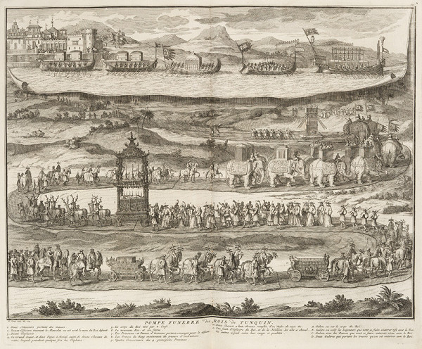 Bernard Picart - engraver - Pompous Funeral of the King of Tonkin 