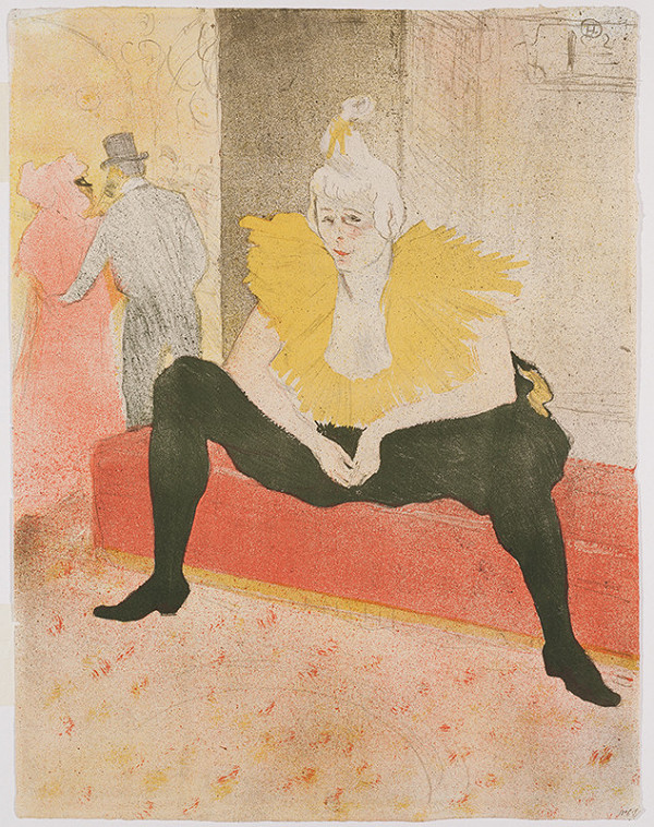 Henri de Toulouse-Lautrec - Seated Female Clown (Mlle Cha-U-Kao) 