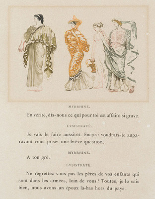 František Kupka - engraver, Blairot - publisher - Lysistrata, Walking Women 