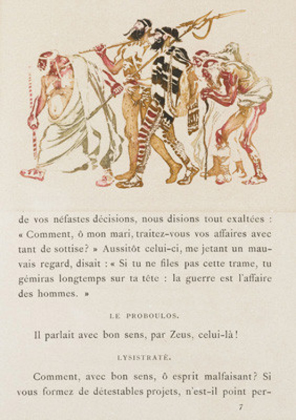 František Kupka - engraver, Blairot - publisher - Lysistrata, Men's Choir 