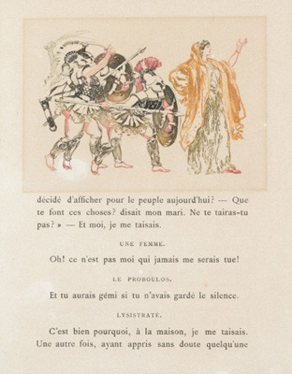 František Kupka - engraver, Blairot - publisher - Lysistrata Surrounded by Women Talks to Probulus 
