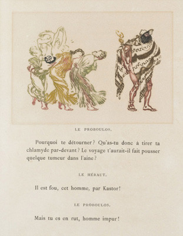 František Kupka - engraver, Blairot - publisher - Lysistrata, Women and a Herald 