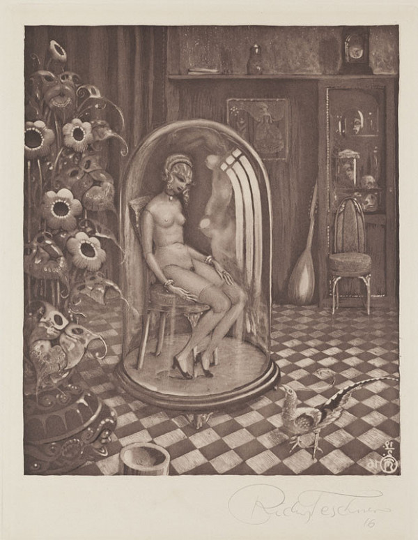 Richard Teschner - Homunculus, from the Album of Eight Original Etchings 