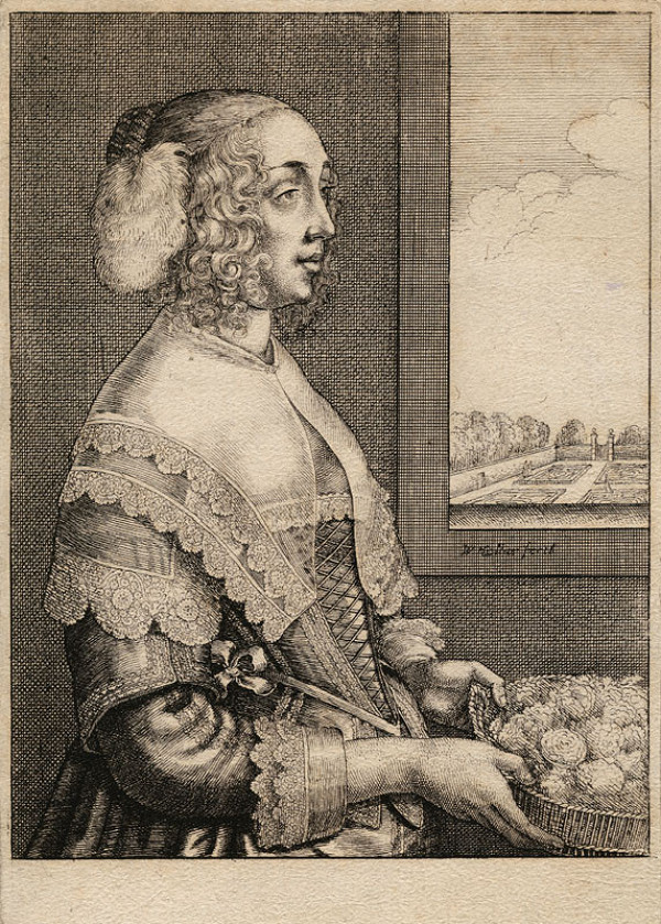Wenceslaus Hollar - engraver - Spring from the cycle The Four Seasons as Half-Length Female Figures 