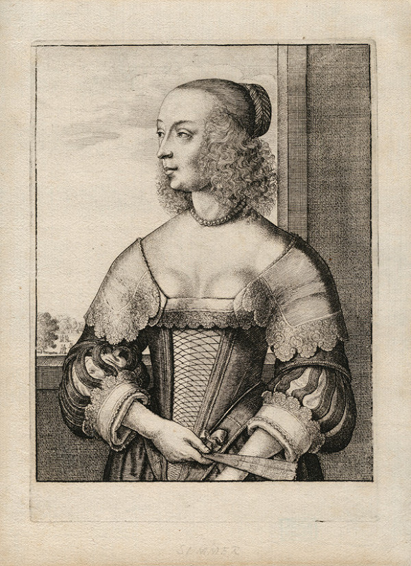 Wenceslaus Hollar - engraver - Summer from the cycle The Four Seasons as Half-Length Female Figures 