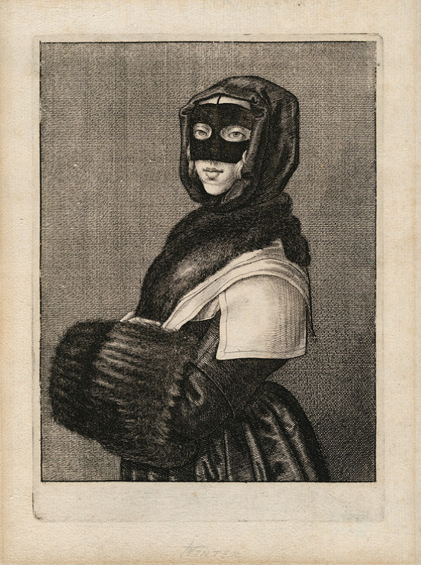 Wenceslaus Hollar - engraver - Winter from the cycle The Four Seasons as Half-Length Female Figures 