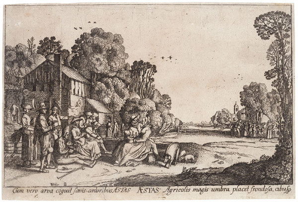 Wenceslaus Hollar - engraver - Summer from the cycle The Four Seasons 