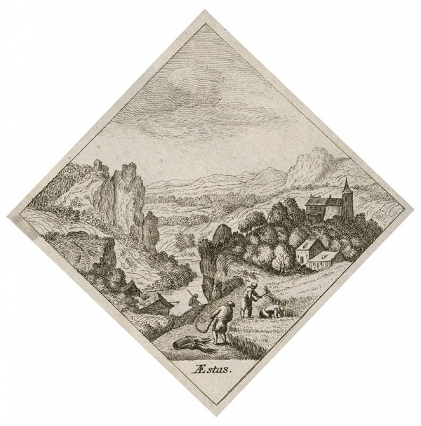 Wenceslaus Hollar - engraver, Herman Saftleven - inventor - Summer from the cycle The Four Seasons 