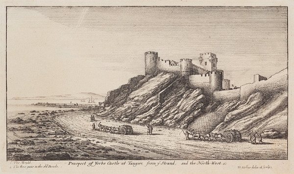 Wenceslaus Hollar - engraver - View of York Castle from the cycle Various Views of Tangier 