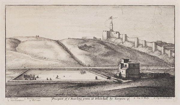 Václav Hollar - engraver - View of Tangier with the Bowling Green from the cycle Tangier Views 