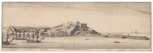 Václav Hollar - engraver - View of Tangier from the East from the series Prospects of Tangier 