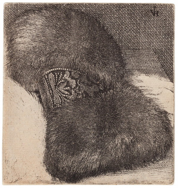 Václav Hollar - engraver - Muff with Brocade Band 