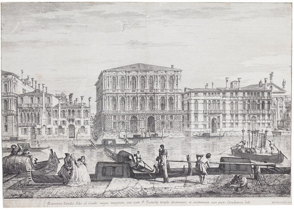 Michele Marieschi - engraver - The Palazzo Pesaro 
