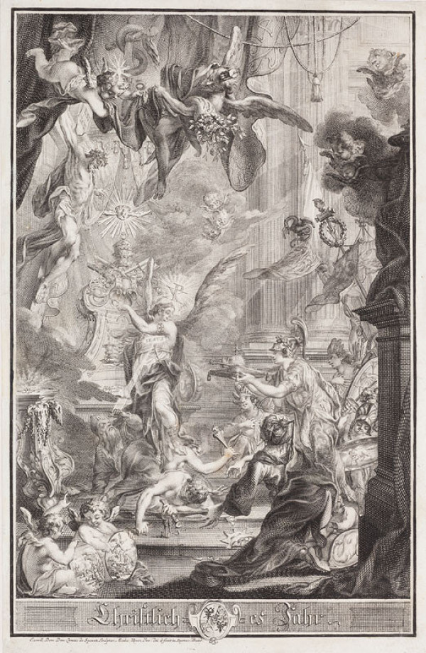 Michael Heinrich Rentz - The Triumph of Christ´s Sacrifice - frontispiece for Das Christliches Jahr 