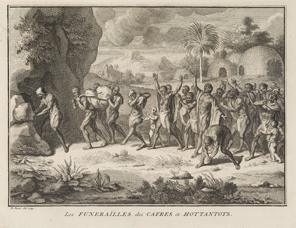 Bernard Picart - engraver - Funeral Ceremony of the Hottentots in South Africa 