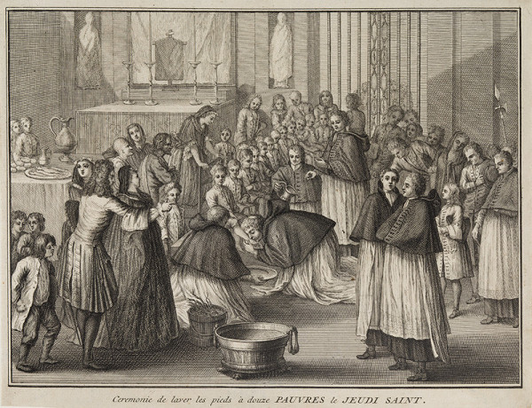 Bernard Picart - engraver - The Washing of the Feet on Holy Thursday 