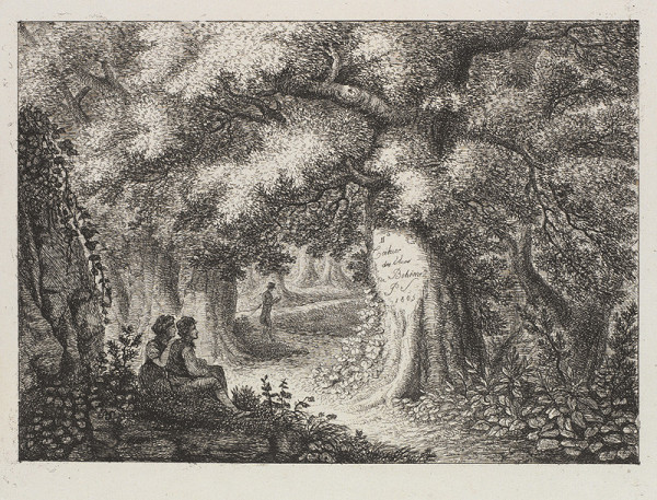 Pauline Schwarzenberg - engraver - Title page of the Second Book of Vistas of Bohemia 