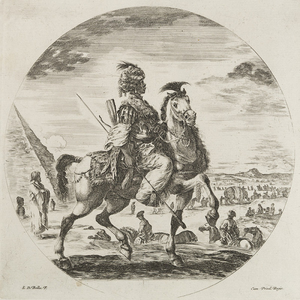 Stefano della Bella - engraver - African Horseman 