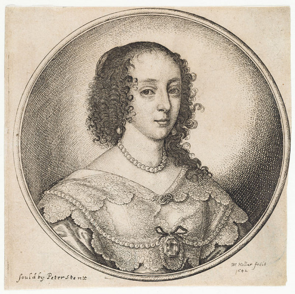 Wenceslaus Hollar, Peter Stent - publisher - Probably Queen Henrietta Maria 